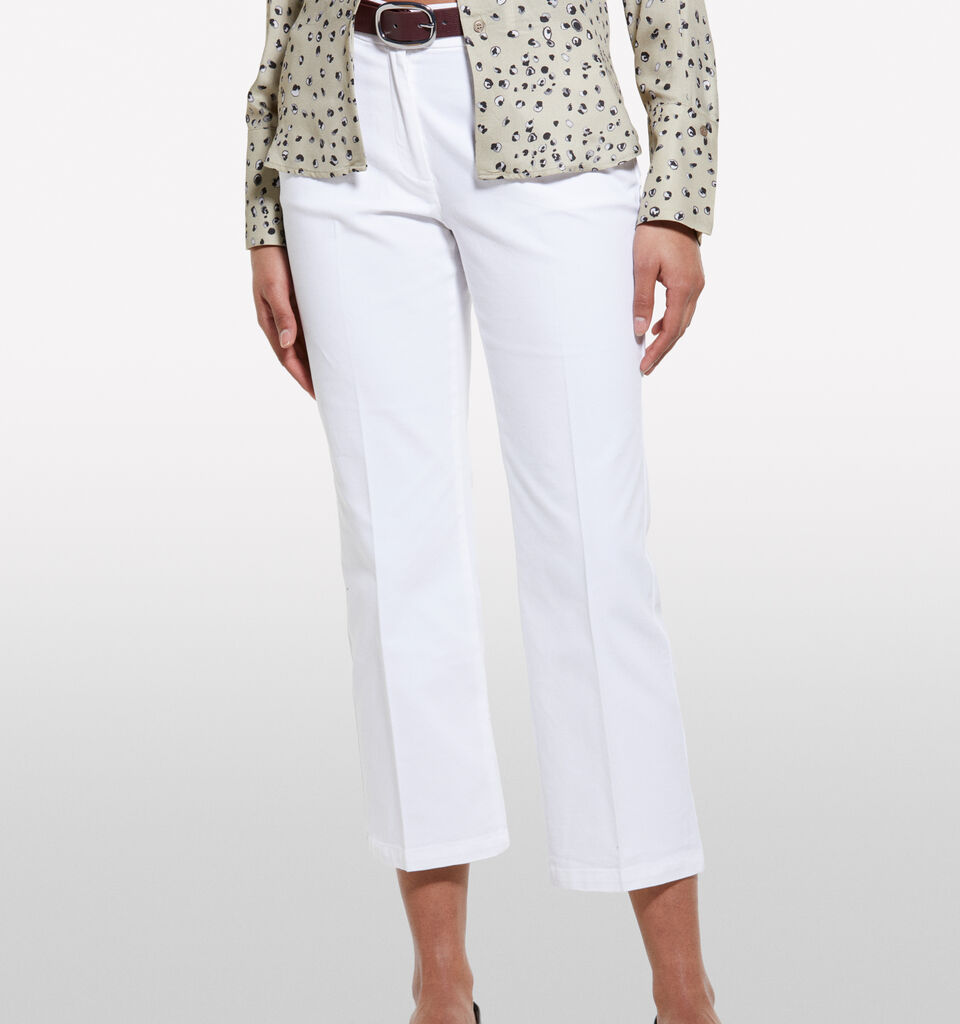Hose flare fit in Weiß - flare hosen für damen - Weiss | Sisley image number 4